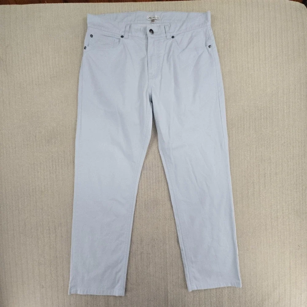 Peter Millar Jeans Mens 33x29 Blue Regular Fit Straight Stretch Denim Pants